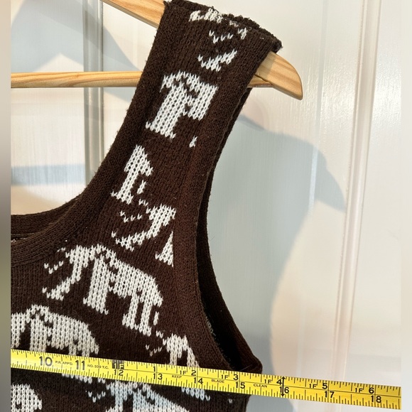 Vintage Elephant Sweater Tank - Picture 4 of 4
